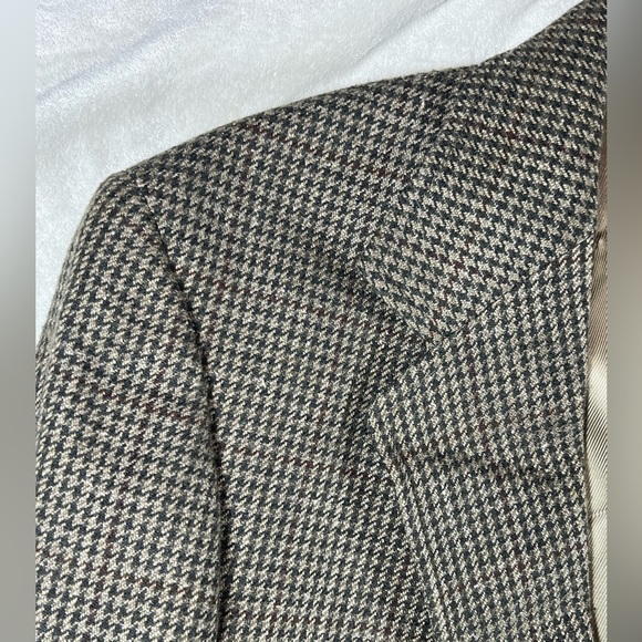 Pendleton 38R Wool Silk Blend Tweed Herringbone Twill Blazer Sport Coat - Picture 3 of 10